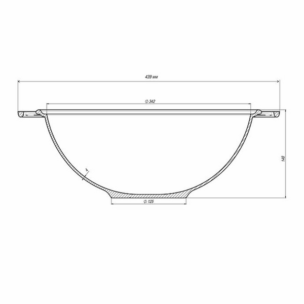 Казан &Oslash;34см, 8л., чавунний узбецький WOK Maysternya з кришкою-сковородою гриль KA-7208 фото