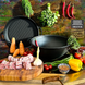 Казан &Oslash;40см, 15л., чавунний узбецький WOK Maysternya з кришкою-сковородою гриль KA-7215 фото 13