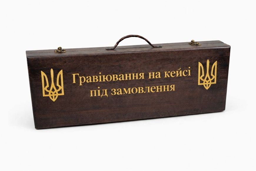 Набор шампуров в кейсе "Охотник" подарочный для шашлыка и барбекю KS-7610 фото